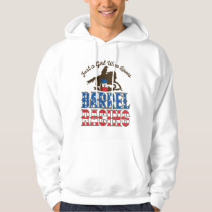 Nur ein Mädchen, das Barrel Racing Liebe Hoodie
