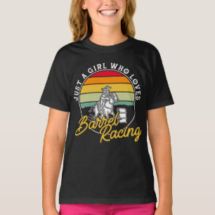 Nur ein Mädchen, das Barrel Racing Reitsport Lieb T-Shirt