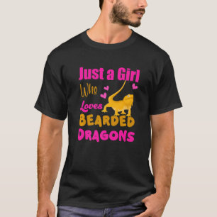 Nur ein Mädchen, das bärtige Drachen Liebe, entwir T-Shirt