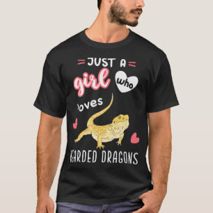 Nur ein Mädchen, das bärtige Drachen Liebe, Premiu T-Shirt