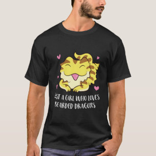 Nur ein Mädchen, das bärtige Drachen Liebe T-Shirt