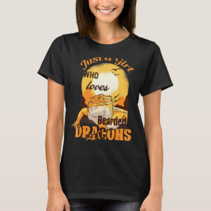 Nur ein Mädchen, das bärtige Drachen Liebe T-Shirt