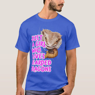 Nur ein Mädchen, das bärtige Drachen Liebe T-Shirt
