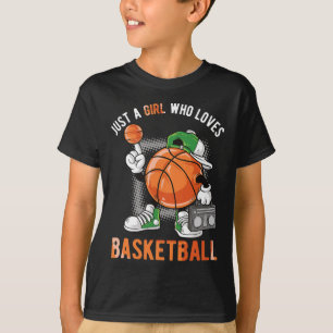 Nur ein Mädchen, das Basketball Liebe 1 T-Shirt