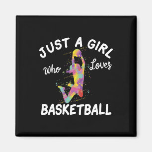 Nur ein Mädchen, das Basketball-Mädchen Liebe Magnet