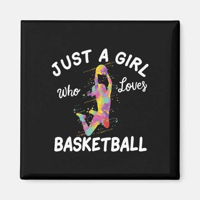 Nur ein Mädchen, das Basketball-Mädchen Liebe Magnet (Vorne)