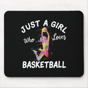 Nur ein Mädchen, das Basketball-Mädchen Liebe Mousepad