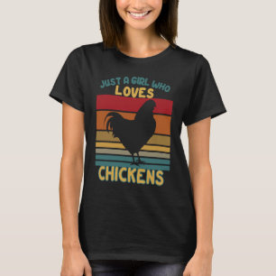 Nur ein Mädchen, das Bauer Peckers Lieben Hühnchen T-Shirt