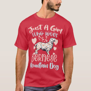 Nur ein Mädchen, das Berner Hund Lieben T-Shirt