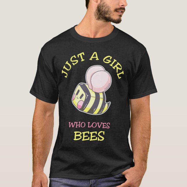 Nur ein Mädchen, das Bienen Honig  T-Shirt (Vorderseite)