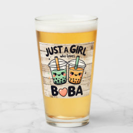 Nur ein Mädchen, das Bob  Personalisiert Glass Cup Glas