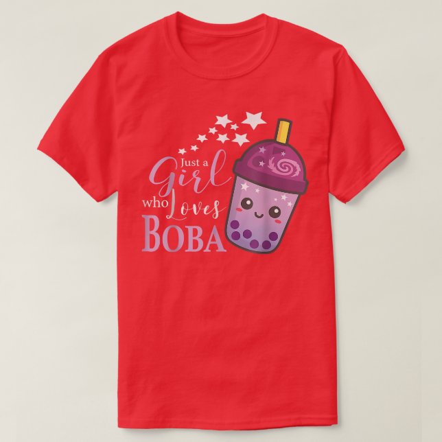 Nur ein Mädchen, das Boba I Bubble Tee Lieben Boba (Design vorne)