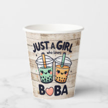 Nur ein Mädchen, das Boba Liebe