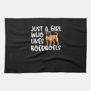 Nur ein Mädchen, das Boerboels Classic T-Shirt lie Geschirrtuch