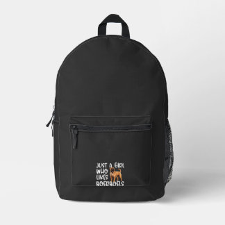 Nur ein Mädchen, das Boerboels Classic T-Shirt mag Bedruckter Rucksack