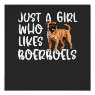 Nur ein Mädchen, das Boerboels Classic T-Shirt mag Poster