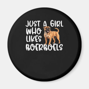 Nur ein Mädchen, das Boerboels klassischen T - Shi Magnet