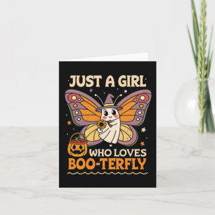 Nur ein Mädchen, das Boo-terfly Butterfly Ghost H Karte