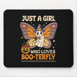 Nur ein Mädchen, das Boo-terfly Butterfly Ghost H Mousepad
