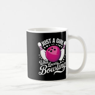 Nur ein Mädchen, das Bowling 1 Liebe Kaffeetasse