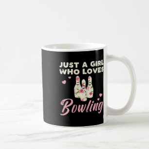 Nur ein Mädchen, das Bowling Bowler Women Girls K. Kaffeetasse