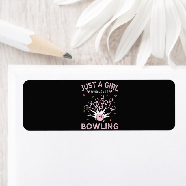 Nur ein Mädchen, das Bowling liebt (Insitu)