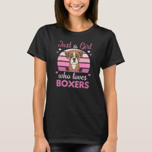 Nur ein Mädchen, das Boxer Lieben - Sweet Dog T-Shirt