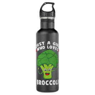 Nur ein Mädchen, das Broccoli Vintag Lieben Edelstahlflasche