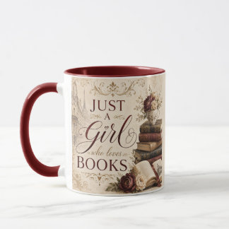 Nur ein Mädchen das Bücher liebt Kaffeetasse