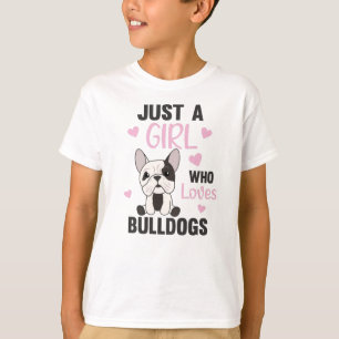 Nur ein Mädchen, das Bulldogs Sweet Dog Bulldog Li T-Shirt