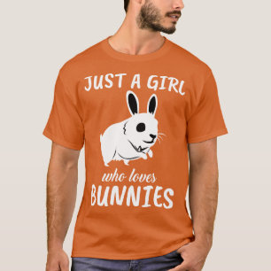 Nur ein Mädchen, das Bunnies 1 Lieben T-Shirt