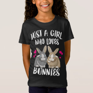 Nur ein Mädchen, das Bunnies Lieben Bunny Lover T-Shirt