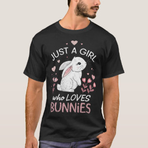 Nur ein Mädchen, das Bunnies Rabbit Bunny Lieben T-Shirt