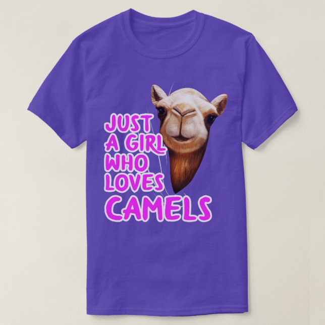 Nur ein Mädchen, das Camels Lieben T-Shirt (Design vorne)