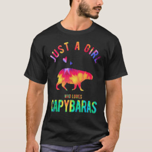 Nur ein Mädchen, das Capybaras Capybara Lieben T-Shirt