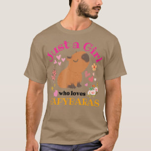 Nur ein Mädchen, das Capybaras für Girls Liebe Cap T-Shirt