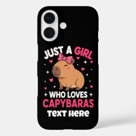 Nur ein Mädchen, das Capybaras Lieben iPhone 16 Hülle