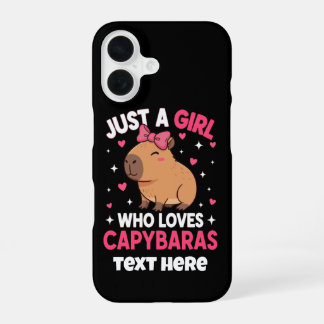 Nur ein Mädchen, das Capybaras liebt iPhone 16 Hülle