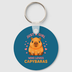Nur ein Mädchen, das Capybaras liebt Süße Capybara Schlüsselanhänger