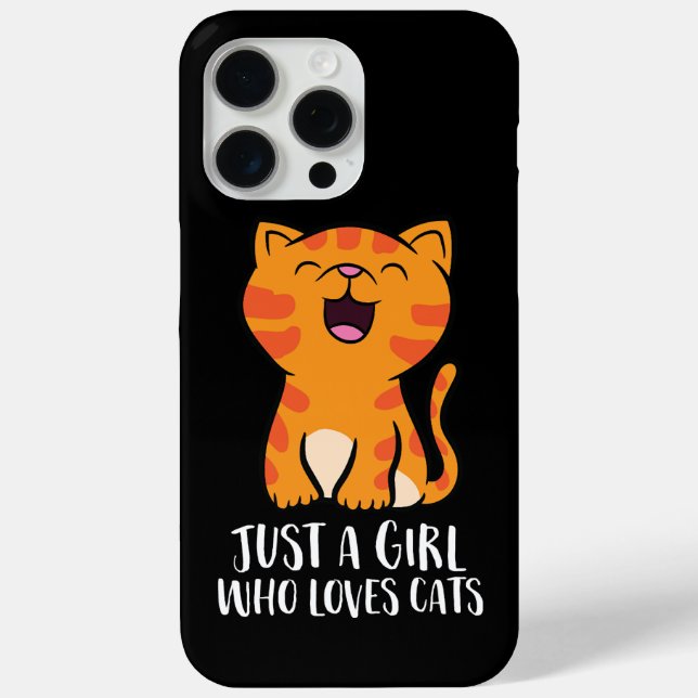 Nur ein Mädchen, das Cats Pullover Lieben Case-Mate iPhone Hülle (Rückseite)
