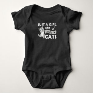 Nur ein Mädchen, das Cats Sweet Cat Liebe Baby Strampler