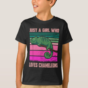 Nur ein Mädchen, das Chameleons Funny Quote Lizar T-Shirt