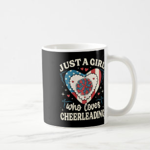 Nur ein Mädchen, das Cheerleading-Amerikanische-Fl Kaffeetasse