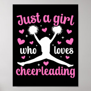 Nur ein Mädchen, das Cheerleading Cheerleader Che Poster