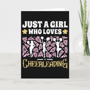 Nur ein Mädchen, das Cheerleading-Mädchen Cheerlea Karte