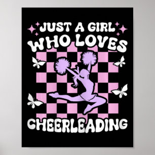 Nur ein Mädchen, das Cheerleading Mädchen Cheerlea Poster