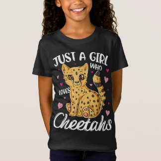 Nur ein Mädchen, das Cheetahs Liebe | Herz Cheetah T-Shirt