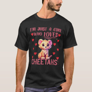 Nur ein Mädchen, das Cheetahs Shirt Liebe Cheeta