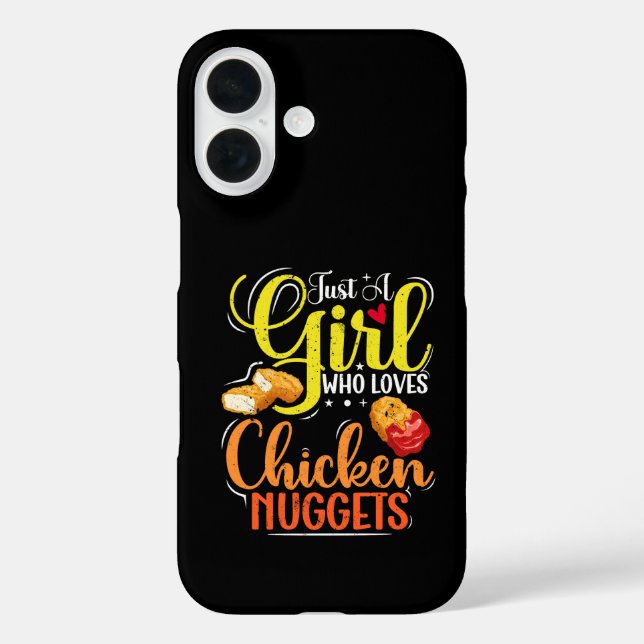 Nur ein Mädchen, das Chicken Nuggets liebt Mädchen Case-Mate iPhone Hülle (Rückseite)