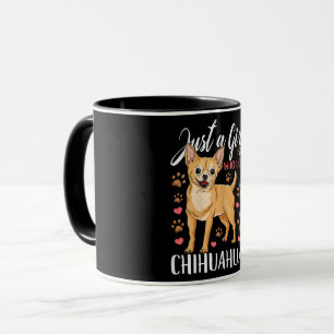 Nur ein Mädchen, das Chihuahuas Geschenk Lieben Tasse